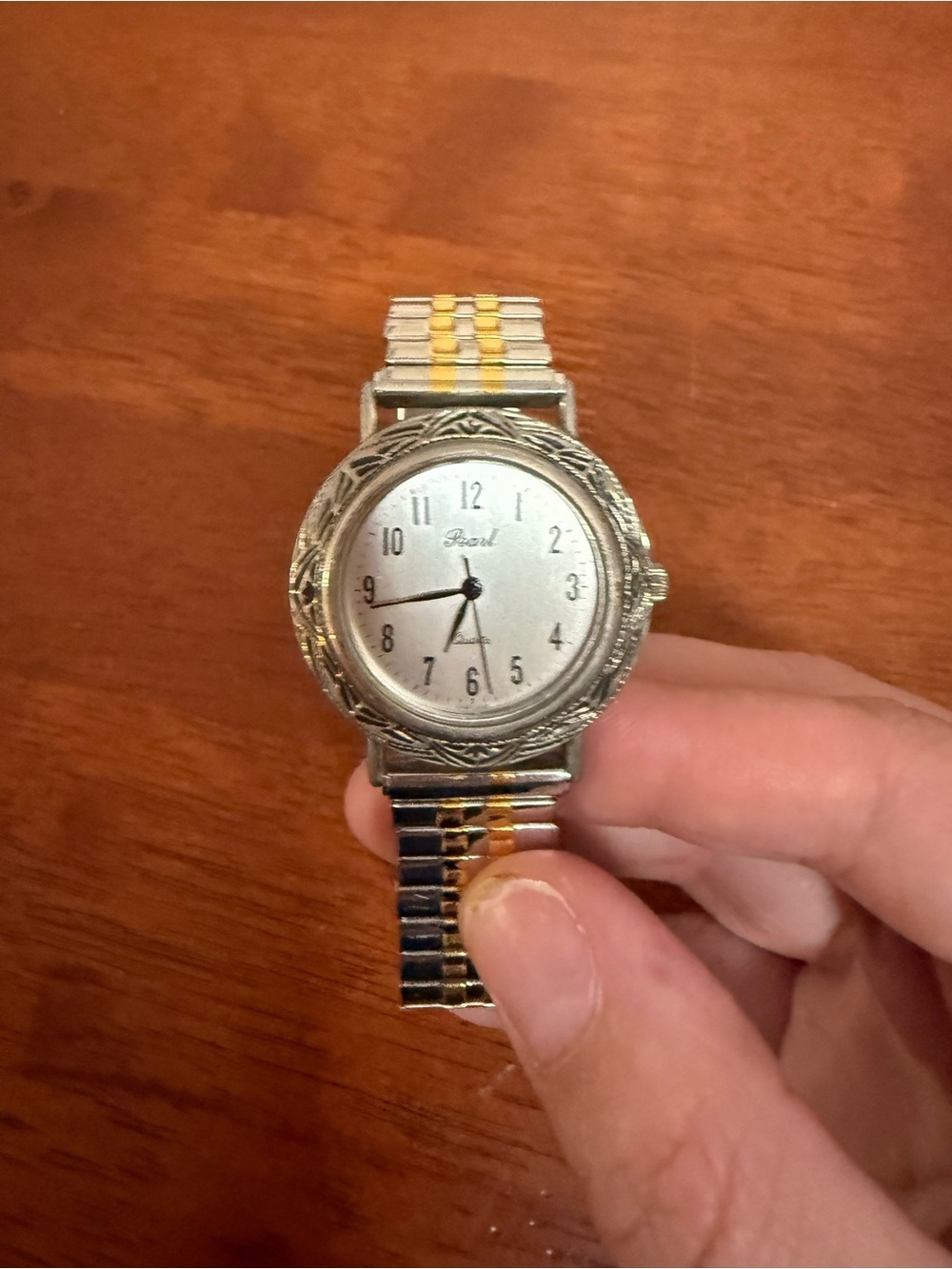 Watch on wristband